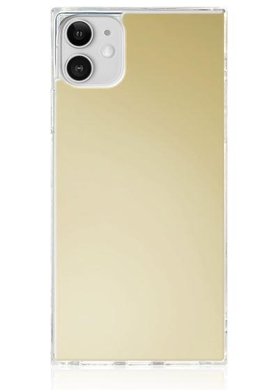 Metallic Gold Mirror Square iPhone Case #iPhone 11