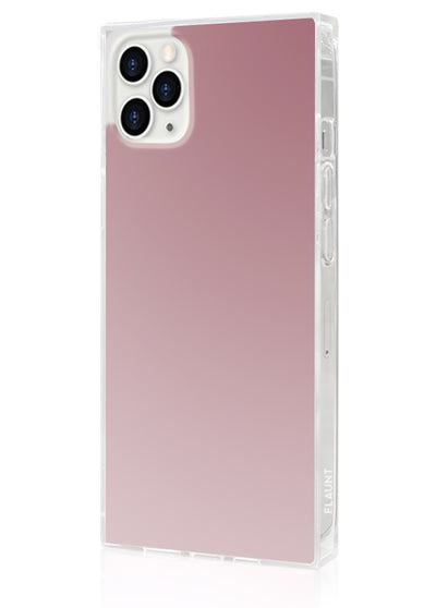 Metallic Rose Mirror Square iPhone Case #iPhone 11 Pro Max