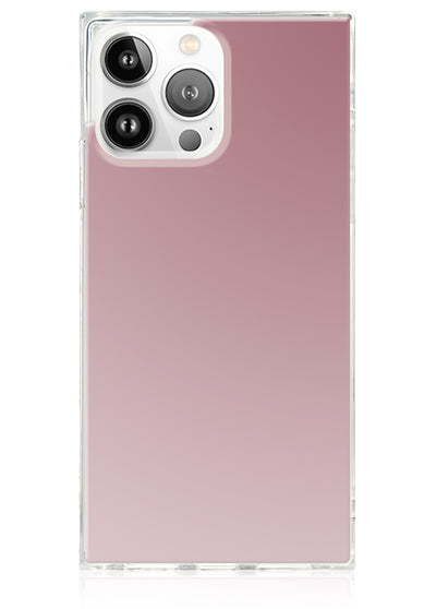 Metallic Rose Mirror Square iPhone Case #iPhone 14 Pro