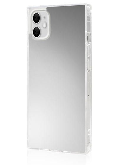 Metallic Silver Square iPhone Case #iPhone 11