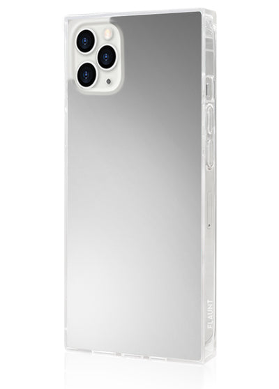 Metallic Silver Square iPhone Case #iPhone 11 Pro