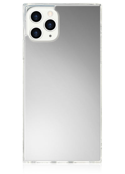 Metallic Silver Square iPhone Case #iPhone 11 Pro