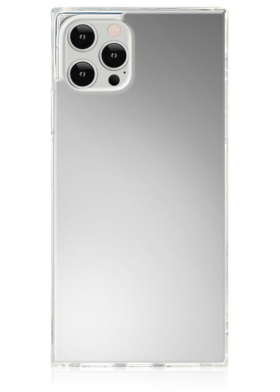 FLAUNT SQUARE Metallic Silver Mirror iPhone Case FLAUNT SQUARE Metallic Silver Mirror iPhone Case