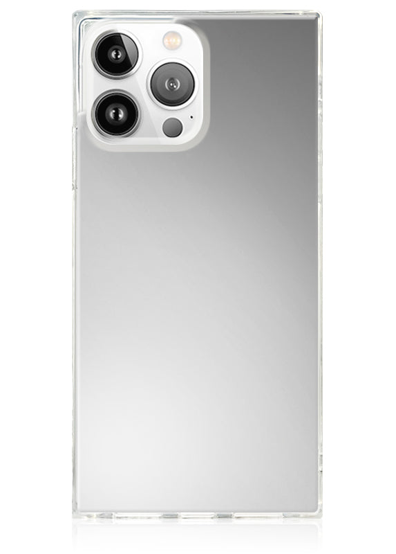 FLAUNT SQUARE Metallic Silver Mirror iPhone Case FLAUNT SQUARE Metallic Silver Mirror iPhone Case