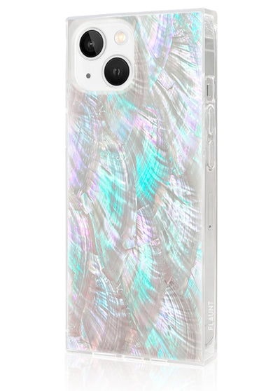 Mother of Pearl Square iPhone Case #iPhone 14 Plus