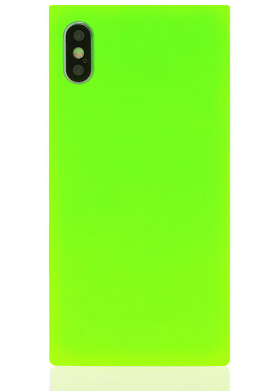 Neon Green Square iPhone Case #iPhone X / iPhone XS