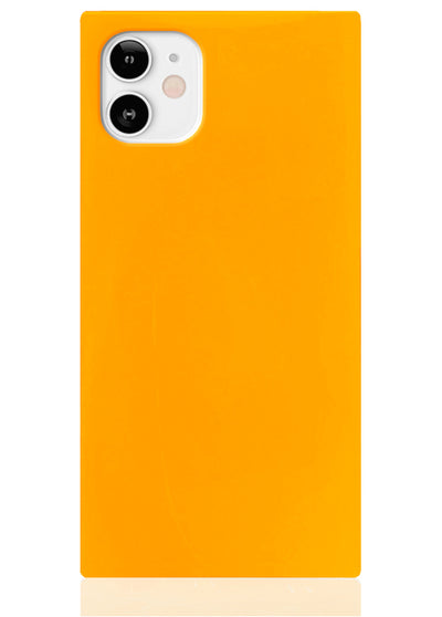 Neon Orange Square iPhone Case #iPhone 12 Mini