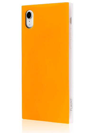 Neon Orange Square Phone Case #iPhone XR