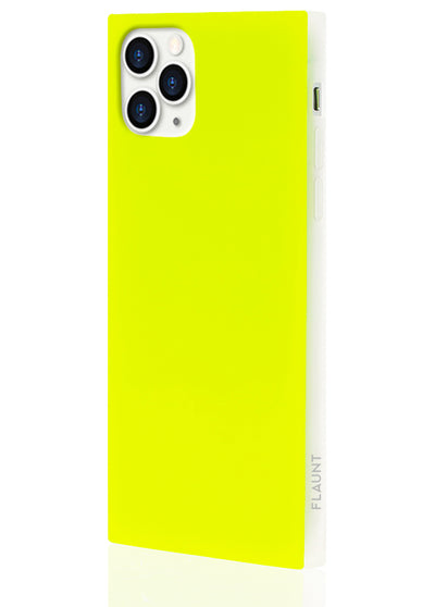 Neon Yellow Square iPhone Case #iPhone 11 Pro Max