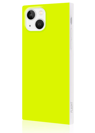 Neon Yellow Square iPhone Case #iPhone 14 Plus