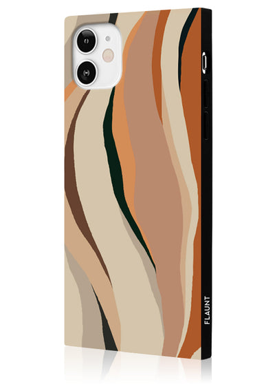 Neutral Print Square iPhone Case #iPhone 12 Mini