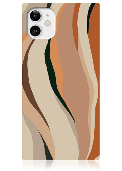 Neutral Print Square iPhone Case #iPhone 12 Mini