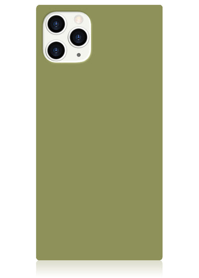 Olive Green Square iPhone Case #iPhone 11 Pro Max