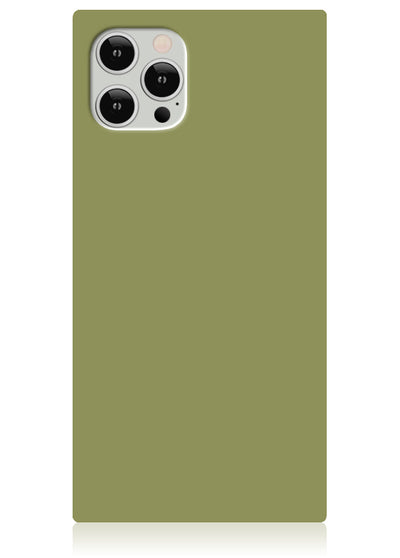 Olive Green Square iPhone Case #iPhone 12 / iPhone 12 Pro