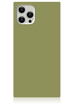 Olive Green Square iPhone Case #iPhone 12 Pro Max