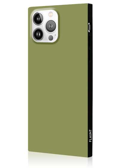 Olive Green Square iPhone Case #iPhone 13 Pro Max