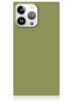 Olive Green Square iPhone Case #iPhone 14 Pro