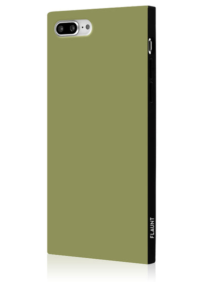 Olive Green Square iPhone Case #iPhone 7 Plus / iPhone 8 Plus
