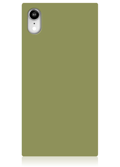 Olive Green Square iPhone Case #iPhone XR