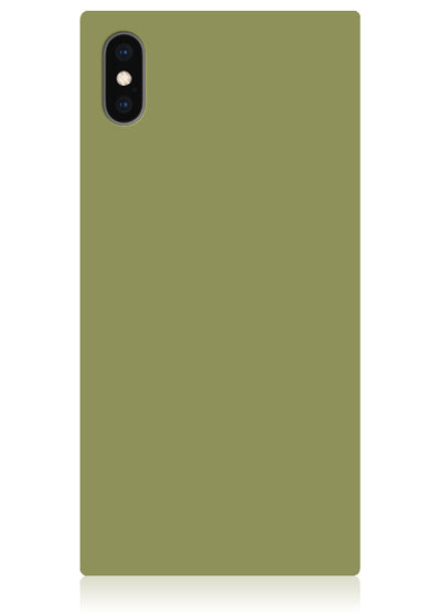 Olive Green Square iPhone Case #iPhone XS Max