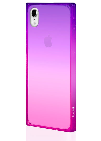 Ombre Pink and Purple Square Phone Case #iPhone XR