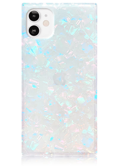 Opal Shell Square iPhone Case #iPhone 12 Mini