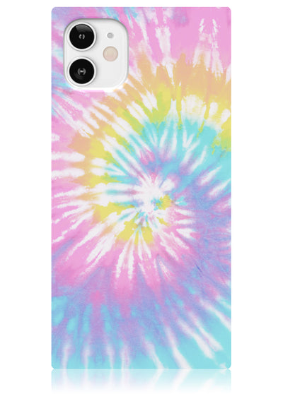 Pastel Tie Dye Square iPhone Case #iPhone 12 Mini