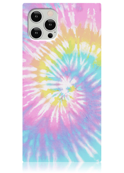 Pastel Tie Dye Square iPhone Case #iPhone 12 / iPhone 12 Pro