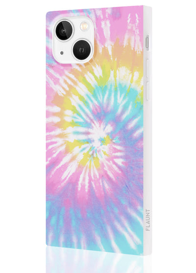 Pastel Tie Dye Square iPhone Case #iPhone 13 Mini