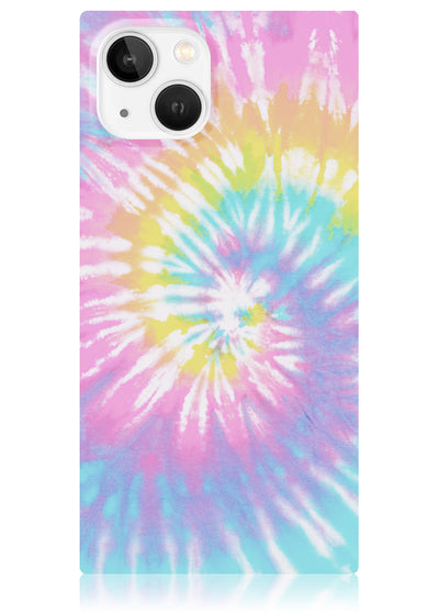 Pastel Tie Dye Square iPhone Case #iPhone 13 Mini