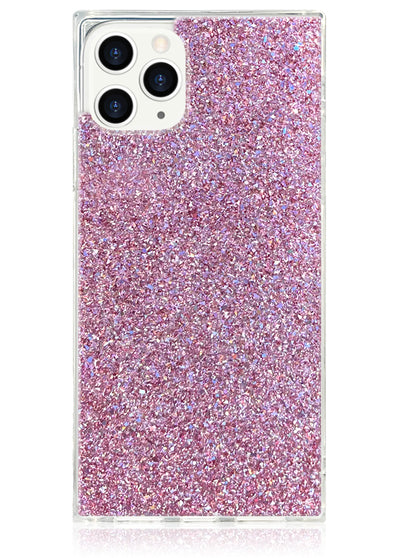 Pink Glitter Square iPhone Case #iPhone 11 Pro