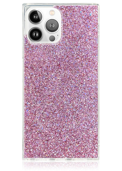 Pink Glitter Square iPhone Case #iPhone 13 Pro