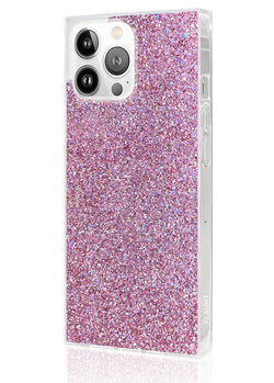 Pink Glitter Square iPhone Case #iPhone 14 Pro Max