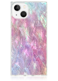 ["Pink", "Mother", "of", "Pearl", "Square", "iPhone", "Case", "#iPhone", "14"]