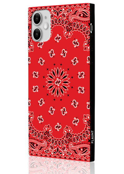 Red Bandana Square Phone Case #iPhone 11