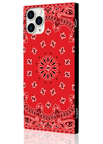 Red Bandana Square Phone Case #iPhone 11 Pro Max