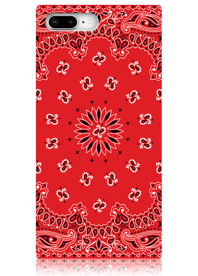 Red Bandana Square iPhone Case #iPhone 7 Plus / iPhone 8 Plus