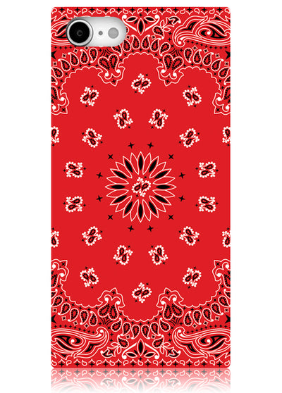 Red Bandana Square iPhone Case #iPhone 7/8/SE (2020)