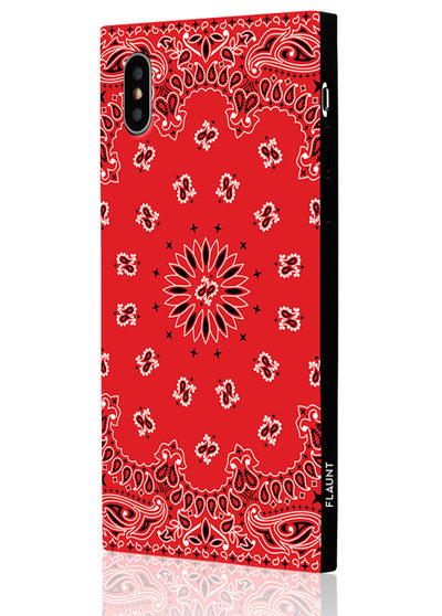 Red Bandana Square Phone Case #iPhone XS Max
