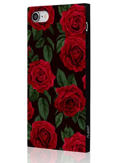 Rose Print Square iPhone Case #iPhone 7/8/SE (2020)