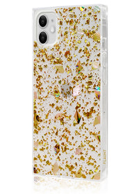 ["Shell", "and", "Gold", "Flake", "Square", "iPhone", "Case", "#iPhone", "11"]