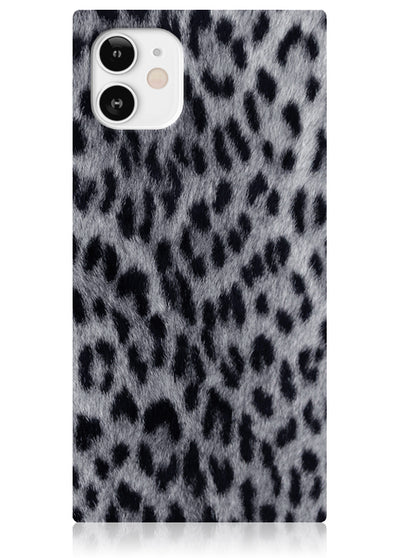 Snow Leopard Square iPhone Case #iPhone 12 Mini