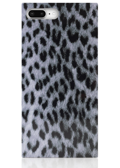 Snow Leopard Square iPhone Case #iPhone 7 Plus / iPhone 8 Plus