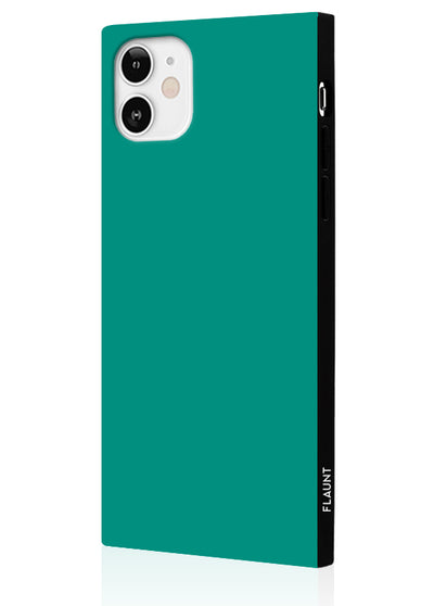 Teal Square iPhone Case #iPhone 12 Mini