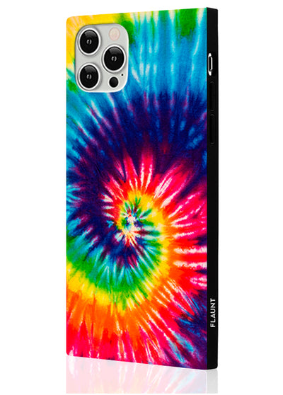 Tie Dye Square Phone Case #iPhone 12 / iPhone 12 Pro