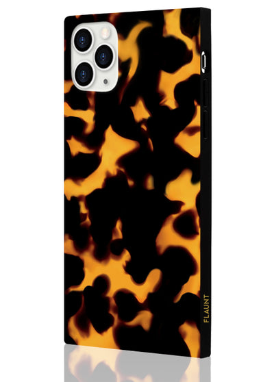 Tortoise Shell Square iPhone Case #iPhone 11 Pro Max