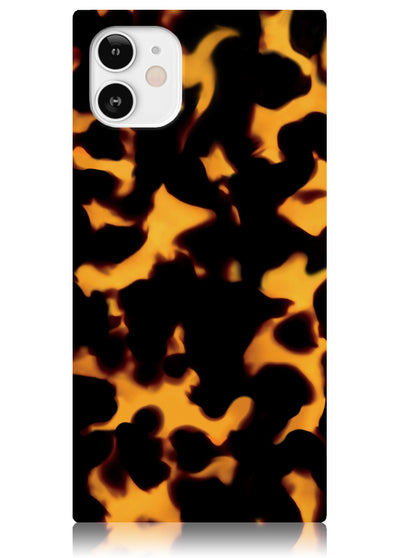 Tortoise Shell Square iPhone Case #iPhone 12 Mini