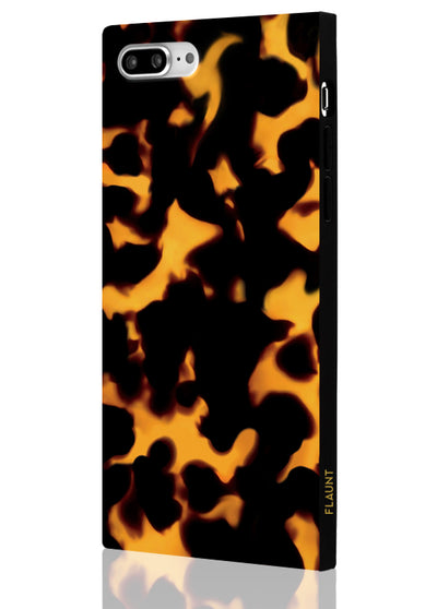 Tortoise Shell Square iPhone Case #iPhone 7 Plus / iPhone 8 Plus