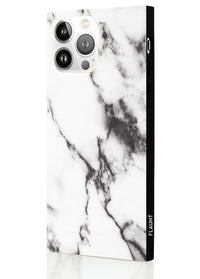 ["White", "Marble", "Square", "iPhone", "Case", "#iPhone", "14", "Pro"]