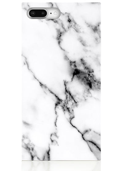 White Marble Square iPhone Case #iPhone 7 Plus / iPhone 8 Plus
